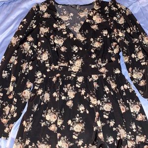 Shein long sleeve floral dress